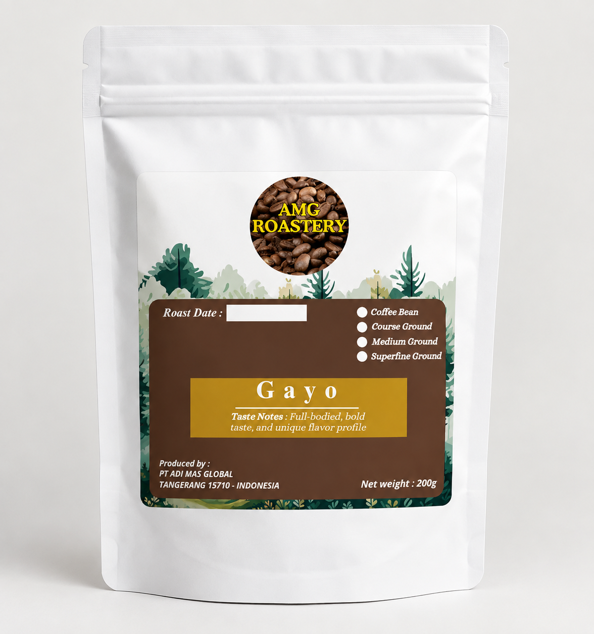 Premium Gayo Arabica Coffee Grounds | Smooth, Floral & Rich – Freshly Roasted and Vacuum-Sealed